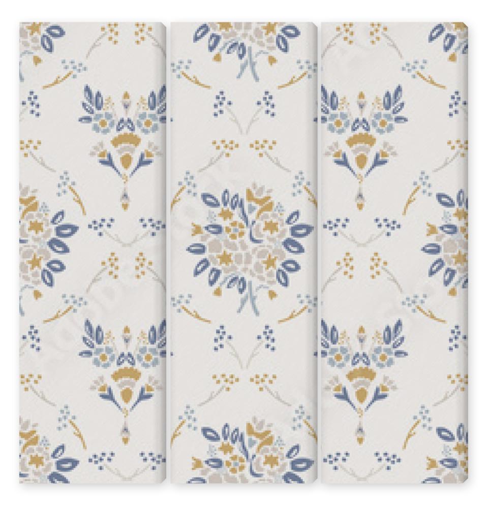 Obraz Tryptyk French damask shabby chic