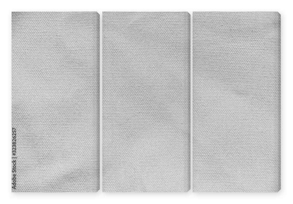 Obraz Tryptyk White cotton fabric canvas