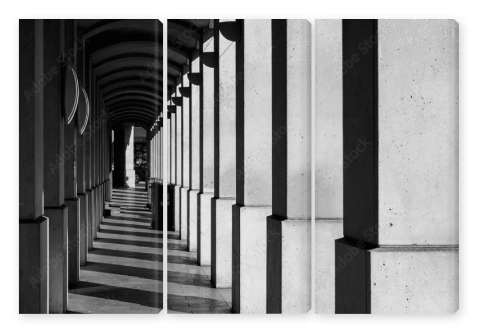 Obraz Tryptyk Architecture en noir et blanc