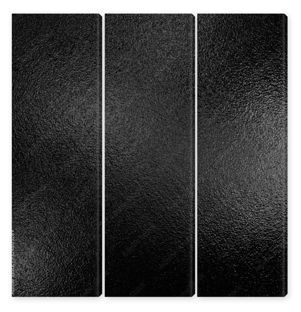 Obraz Tryptyk Black foil texture background