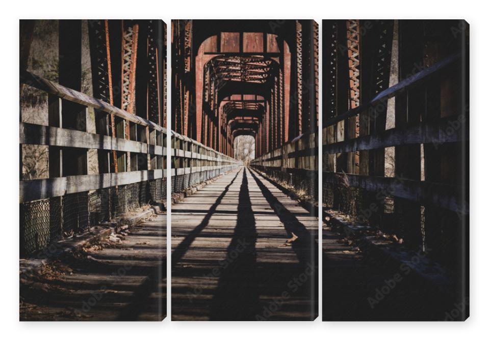 Obraz Tryptyk bridge interesting perspective