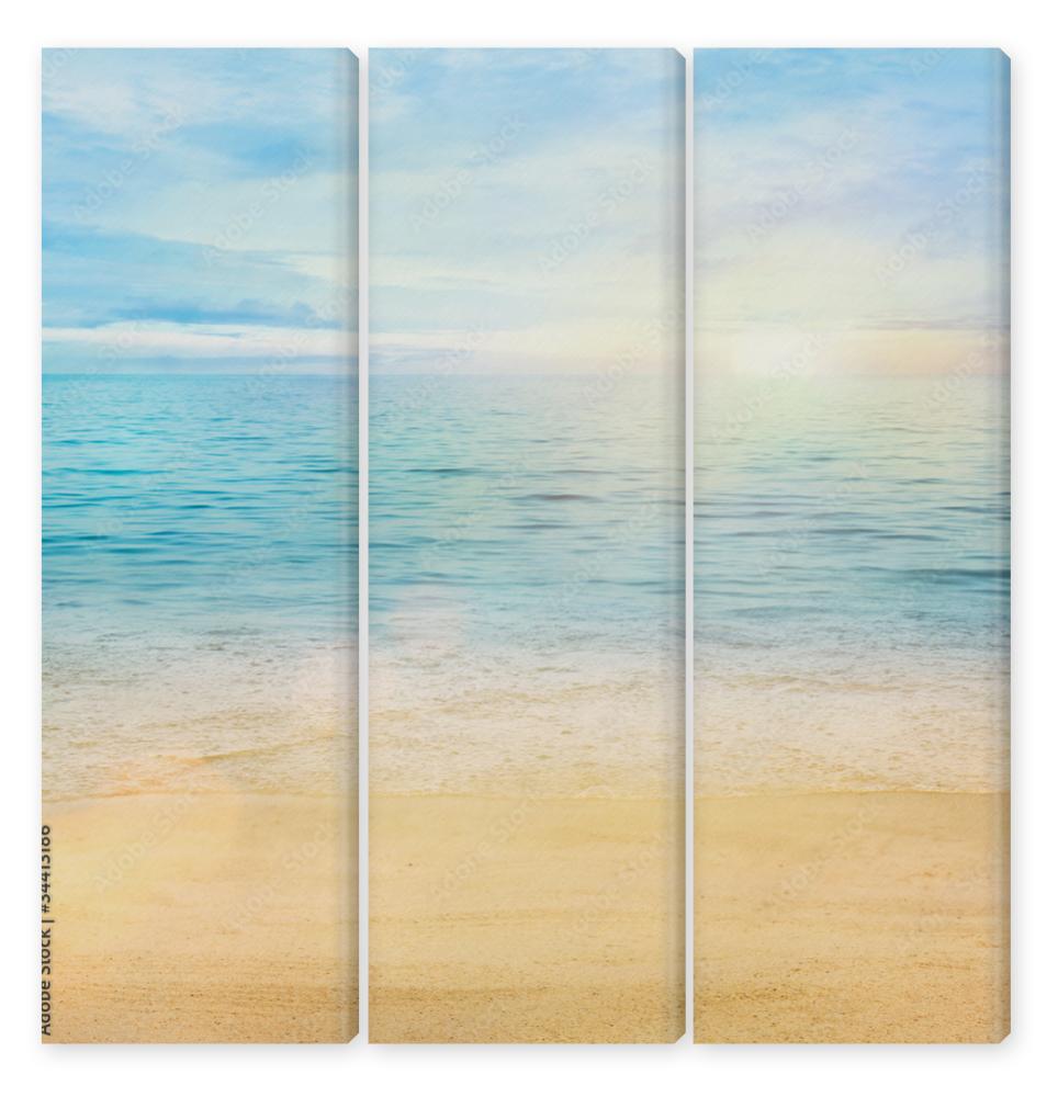 Obraz Tryptyk Sea and sand background