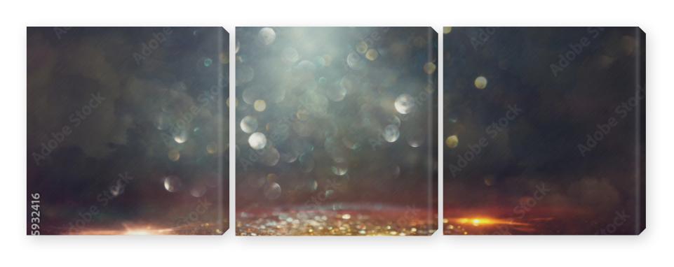 Obraz Tryptyk background of abstract glitter