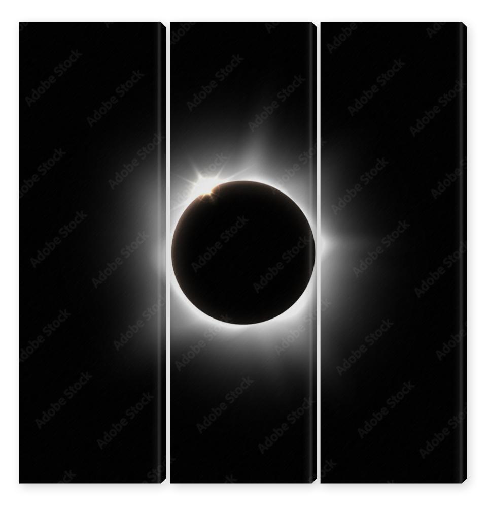 Obraz Tryptyk Solar eclipse