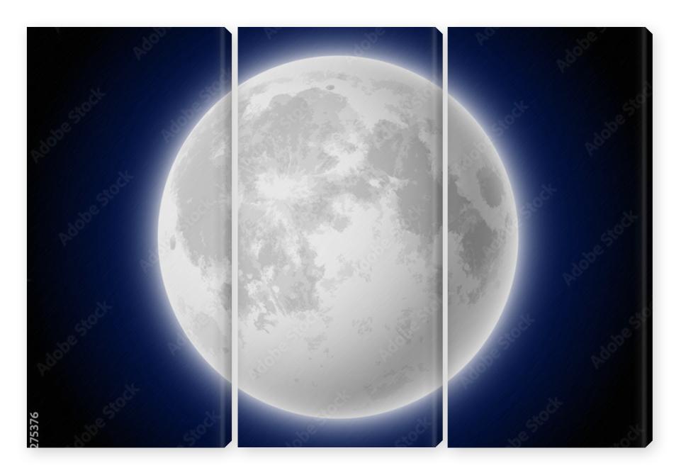 Obraz Tryptyk Moon