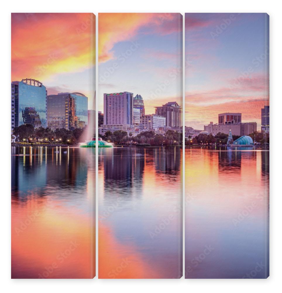 Obraz Tryptyk Orlando, Florida Skyline