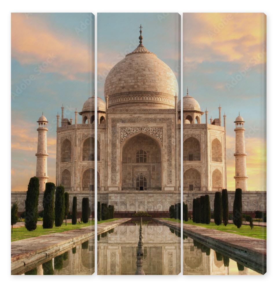 Obraz Tryptyk Der Taj Mahal beim
