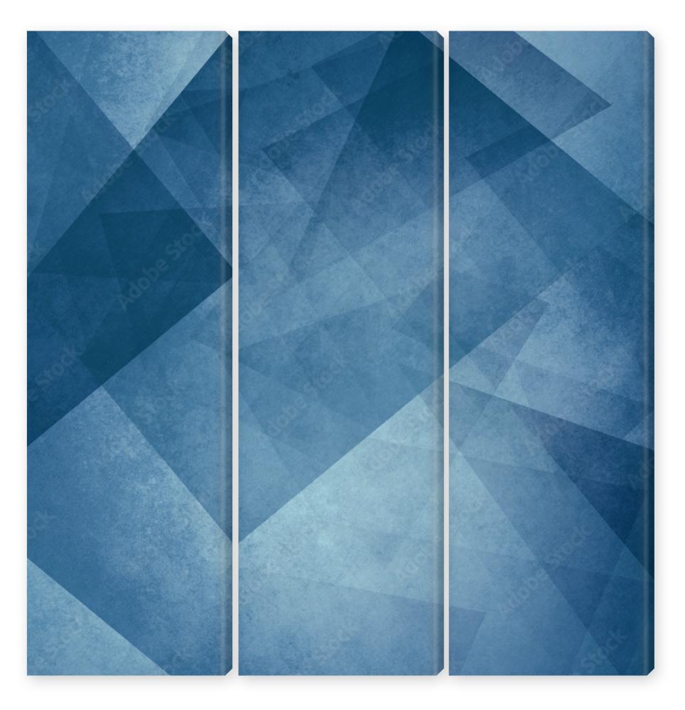 Obraz Tryptyk abstract blue background with