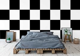 Tapeta Checker Pattern Black and