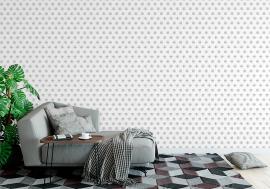 Tapeta Gray seamless dot pattern.