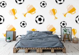 Tapeta Seamless pattern with soccer