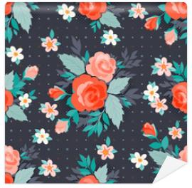 Tapeta Vector seamless floral pattern