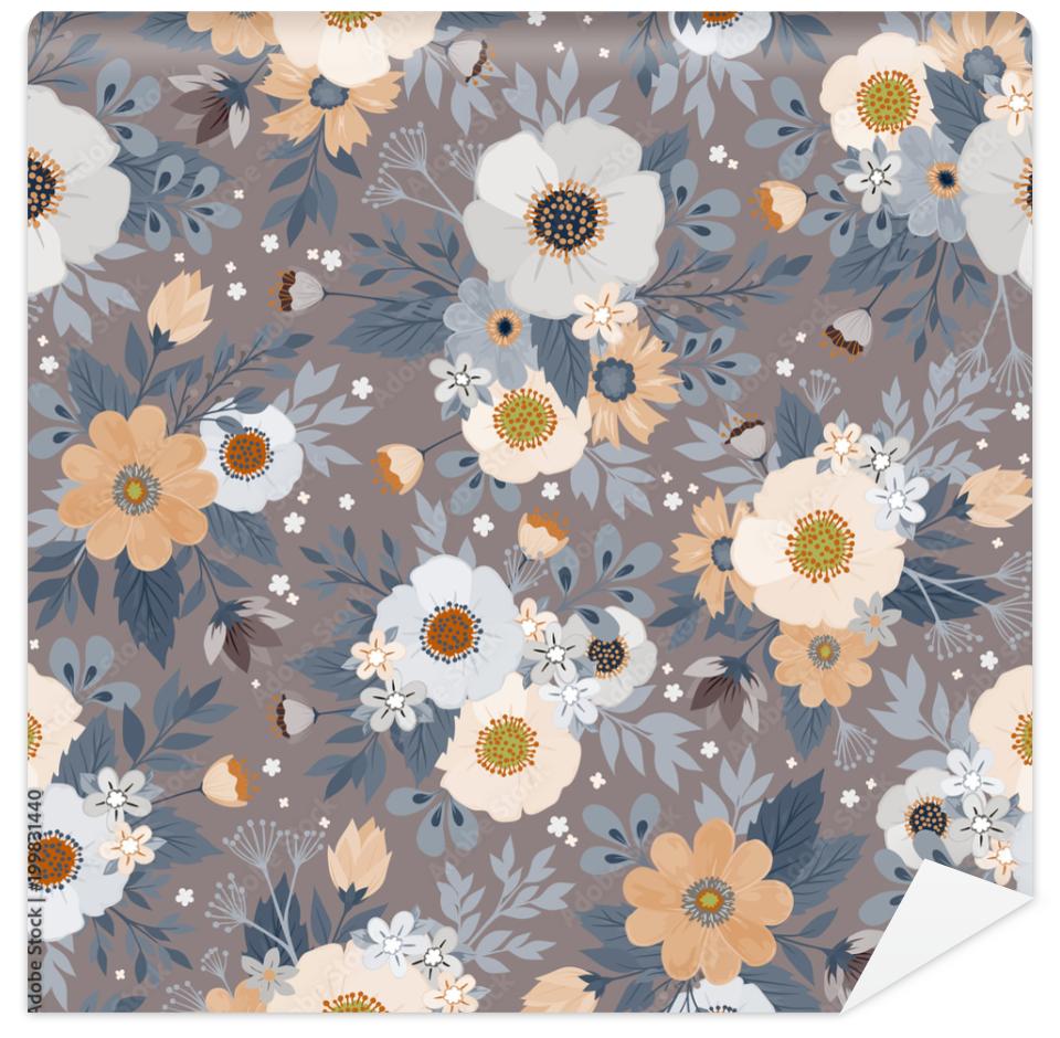 Tapeta Vector seamless floral pattern