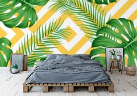 Tapeta  Exotic pattern with tropical