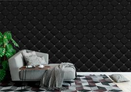 Tapeta Black leather pattern texture