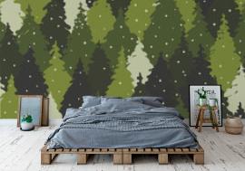 Tapeta Seamless pattern with forest