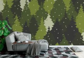 Tapeta Seamless pattern with forest