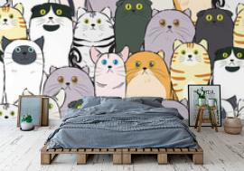 Tapeta cat pattern seamless