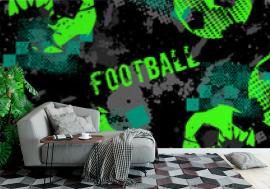 Tapeta Abstract seamless football