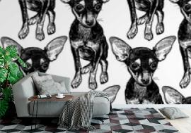 Tapeta Seamless pattern with cute