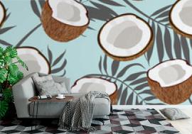 Tapeta Seamless pattern coconut piece