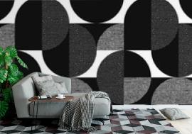 Tapeta Black and white geometric