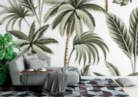 Tapeta Tropical vintage Hawaiian palm