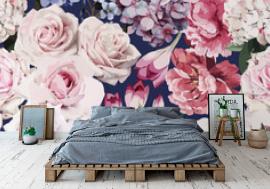 Tapeta Seamless floral pattern with