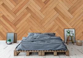 Tapeta Seamless wood parquet texture