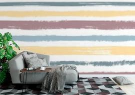 Tapeta Brush pattern. Pastel stripes,