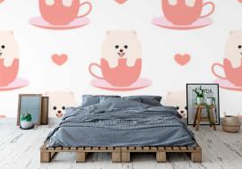 Tapeta Cute teacup pomeranian puppy