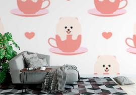 Tapeta Cute teacup pomeranian puppy