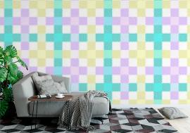 Tapeta Checkered tablecloths pattern