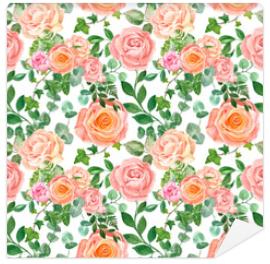 Tapeta Watercolor floral seamless