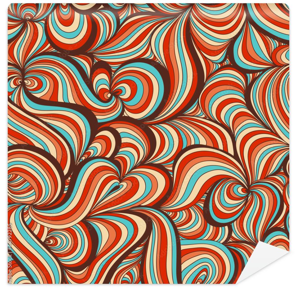 Tapeta Retro swirls seamless pattern