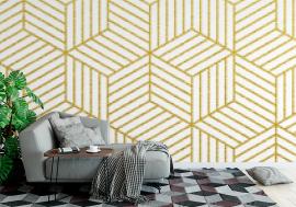 Tapeta Vector geometric gold pattern